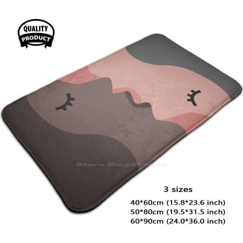 Kiss Me 3D Household Goods Mat Rug Carpet Foot Pad Kiss Couple Love Affection Together Forever