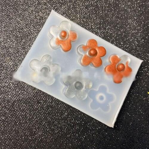 5Pcs Cherry Blossoms Flower DIY UV Resin Mold Floral Flower Resin Mold Tools