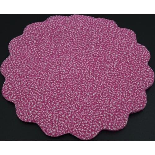 Free Shipping 100Pcs Glitter Organza Scalloped Edge Tulle Round Circles Wedding Favor Jewellery Pouches 22cm Dia