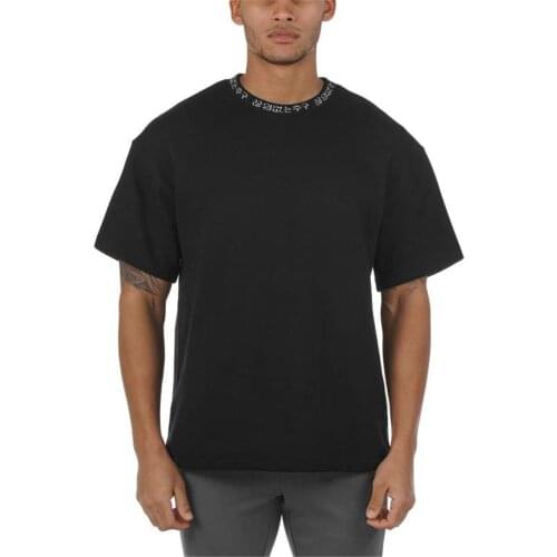 Summer mens new muscle fitness short sleeve casual sport running large size Running training tee Elastic breathable T-shirt