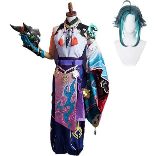 Anime Genshin Impact Xiao Cosplay Costume Game Suit Uniform Halloween Party Outfit For Women Men 2021 New
