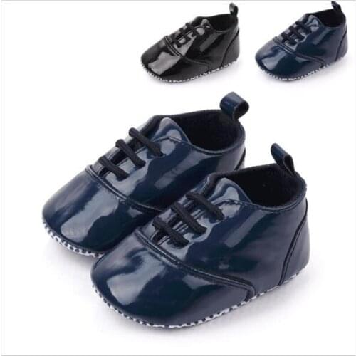 New Baby PU Shoes Antislip Infants Casual Shoes Soft Sole Newborn Boys First Walker Baby Sport Shoes