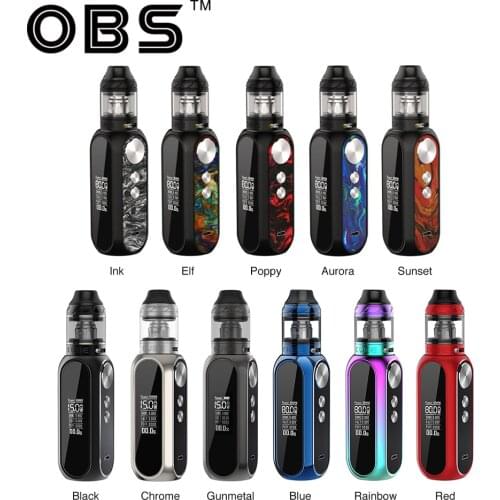OBS Cube VW Kit Vape Pod Mesh Tank 80W Max Output 3000mAh 2ml 4ml OBS Cube Tank 0.2ohm Coil Ready Stock