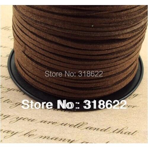 Wholesale! 90yards/roll 2.7mmx1.5mm Faux Suede Cord,Leather Cords,Wire,Line,Clothes Shoes Jewelry Making Findings Free Shipping