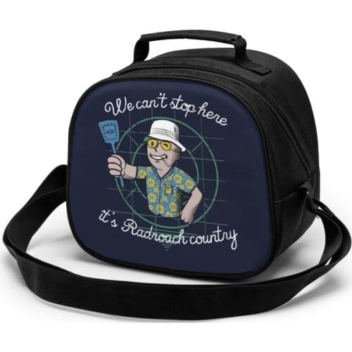 Fallout Portable Lunch Bag New Thermal Insulated Lunch Box Tote Cooler Handbag Bento Pouch Dinner School Childrens meal bag