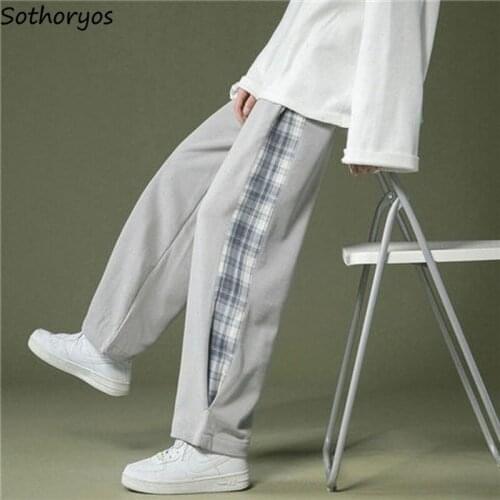 Casual Pants Women Wide Leg Plaid Design New Plus Size 4XL Korean Style Loose Leisure All-match Fashion Female Chic Popular