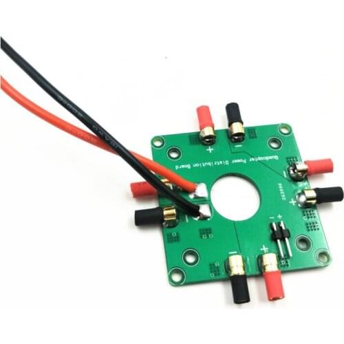 Free Shipping RC Quadcopter Power Distribution Board PDB With 3.5mm Banana Plug Output 4*40A
