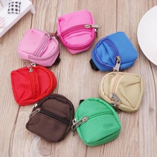 Doll Backpack Bag Accessories Mini Barbie Toys BJD Cute Children Gifts 7 Colors
