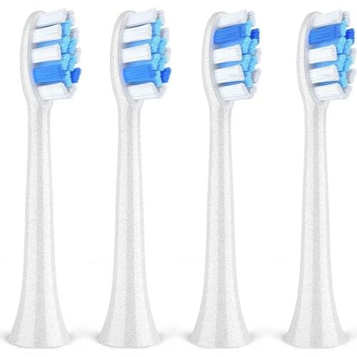 Fairywill Brush Refills X4 for P11 T9 Electric Toothbrush Heads Replacement Heads