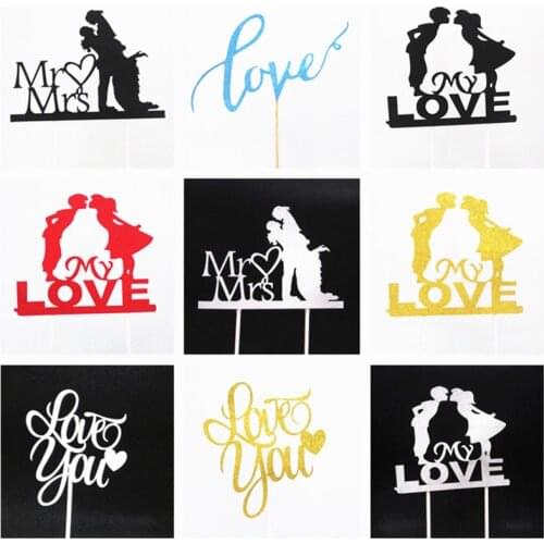 Cake Topper Happy Birthday Wedding Cake Flag Topper 1st Birthday Decorations Anniversaire Sale Cake Topper Birthday Party Favors