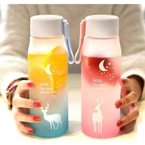 Gym bottle Water bottle BPA Free cute water bottle Sports Bottles Eco-friendly with Lid Hiking Camping Plastic wholesale items