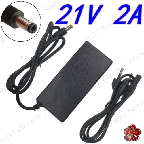 21v 18v 2a lithium battery charger 5 Series 100-240V 21V 2A battery charger for lithium battery with LED light shows charge stat