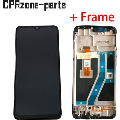 6.1" Black and Original With Frame For Oppo A1k CPH1923 / Realme C2 RMX1941 RMX1945 LCD display touch screen digitizer assembly