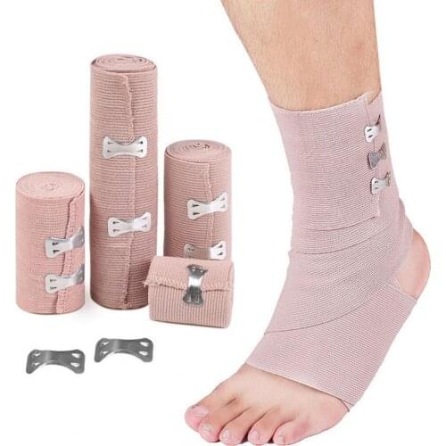 1 Roll Portable Elastic Bandage Breathable Wound Ankle Bandage Wrap Outdoor Sports Sprain Treatment Emergency Muscle Tape