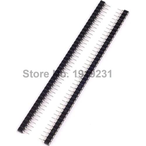 10PCS 1x40 Pin 2.54 Round Female Pin Header Connector