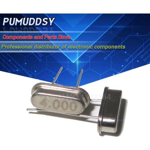 20PCS hc-49s 4MHz 4.000mhz HC49S 4M 20ppm 20pF quartz resonator