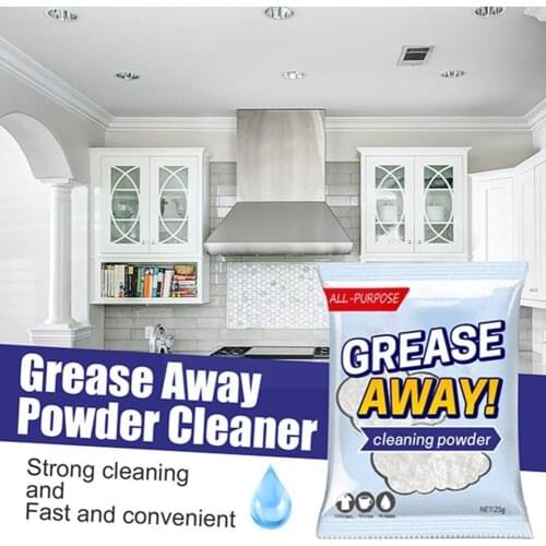25g Kitchen Cleaner Grease Away Powder Cleaner Quick Clean Dirt And Sink Stubborn Stains Cleaner Kitchen Powder F1C2