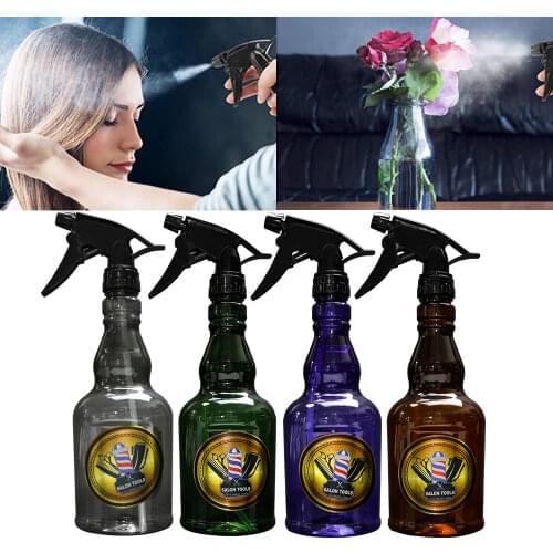 650ML Professional Salon Accessories High Capacity Transparent Plastic Water Sprayer For Hair Misting Oil Head Watering Can