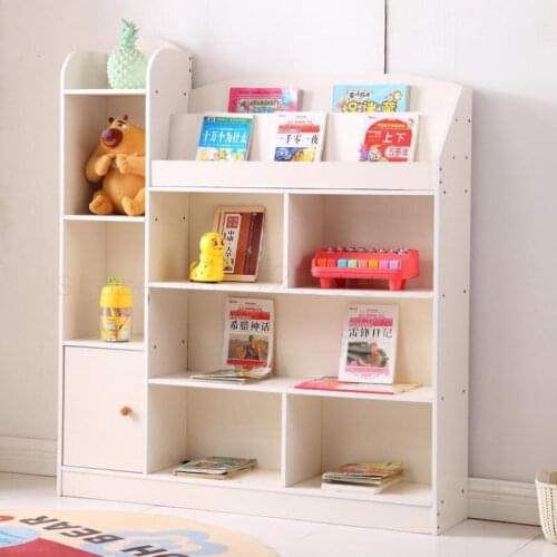 9999 Children Shelf Picture Books Home Simple Shelf Pupil Bookcase With A Cupboard Door Locker Wanjugui Landing