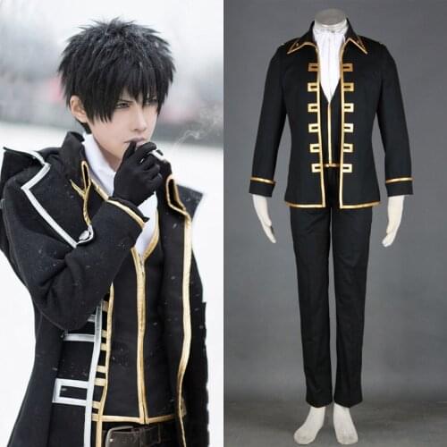 Free shipping Anime GINTAMA COSPLAY Hijikata Toushirou COS Halloween Party Unisex cosplay uniform Costumes