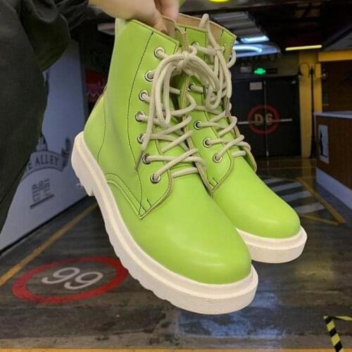 Winter Ankle Boots Women Shoes 2020 Warm Plush Snow Botas Black Boots Women Square Heels Winter Shoes Green Mujer