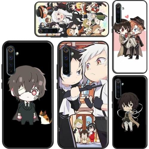 Bungo Stray Dogs Anime Chibi Case For OnePlus 8T 9R Nord 7 8 9 Pro Coque For Realme 8 Pro Q3 6 7 C3 C11 C21 C15 GT Neo