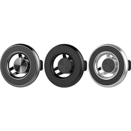 Car Air Vent Mount Magnetic Phone Holder 360° Rotation for 12 Series etc, Alumium alloy base