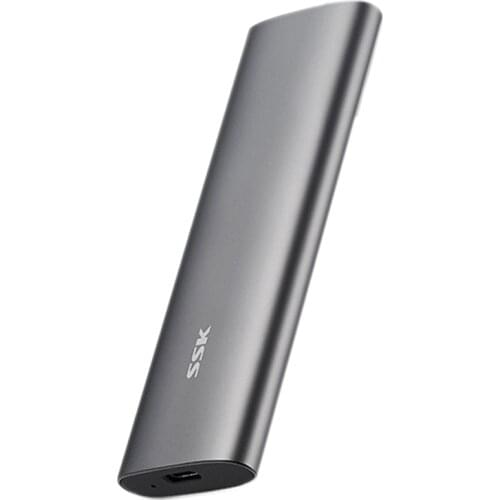 SSK M.2 Hard Disk Box Nvme to USB3.1 Gen2 Typec External Solid State Box Support System Windows7/8/10, Mac OS10.10.5 and Above