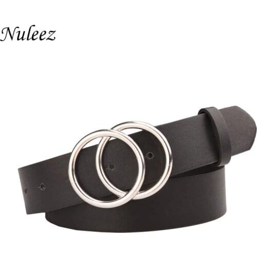 Korean version leather smooth buckle belt women leather buckle decoration plant tanning leather