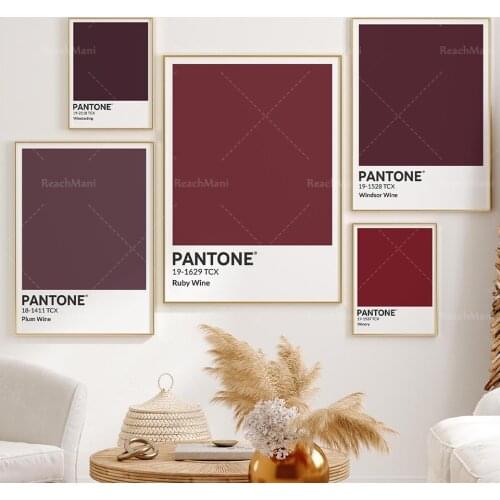 A set of five engravings color guide for Pantone wine | winery | winemaking industry | ruby wine | ruby wine | printing art | re
