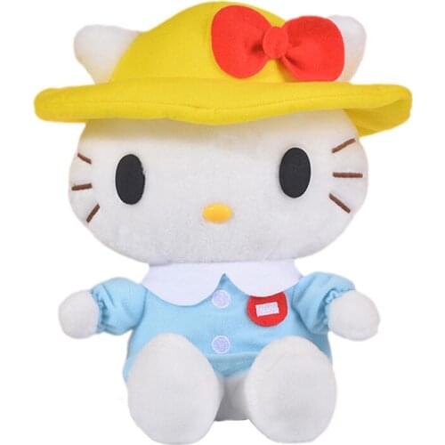 2021 New 20Cm Cartoon School Kitty Kawali Fashion Doll Anime Cute Beauty Fluffy Soft Stuffed Plush Bag Girls Backpack Kids Toys