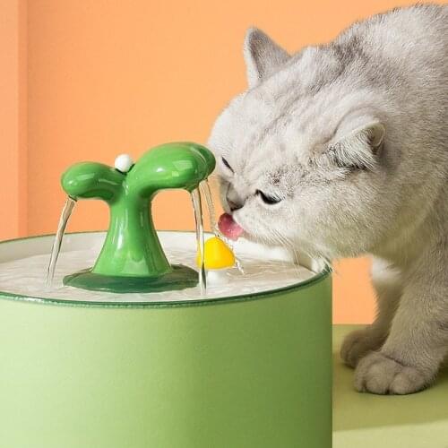Pet Dog Cat Automatic Drinking Fountain Cats Mute USB Drinking Dispenser Automatic Cat Water Fountain Dispenser Pet Bowl