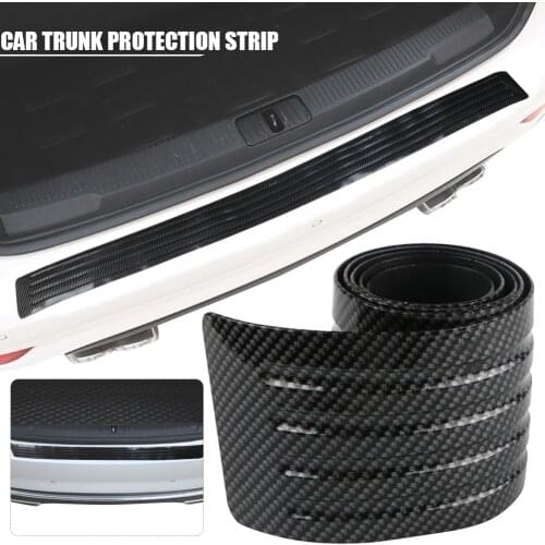 Car Protection Strip Bumper Anti-collision Rubber Strip for Car Carbon Fiber Trunk Mat Tail Door Trim Strip Rear Guard