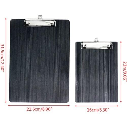 Portable A4 A5 Wooden Writing Clipboard File Hardboard Office School Stationery 4X7E