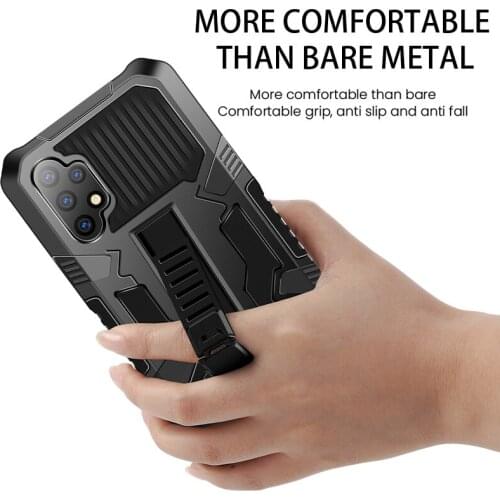 Shockproof Armor Phone Case For Samsung Galaxy A32 4G 5G Kickstand Holder Soft TPU Bumper Hard PC Protective Back Cover Fundas