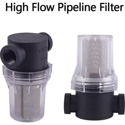 Garden Pond 1/4inch 3/4inch Inline Mesh Strainer Water Pump Filter Irrigation High Flow Pipeline Filter 1 Pcs