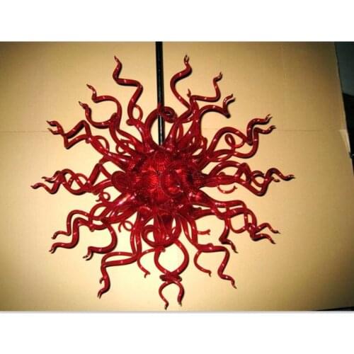 Dale Chihuly Style Red Blown Glass LED Bulbs CE UL Certificate Chandelier Lightings