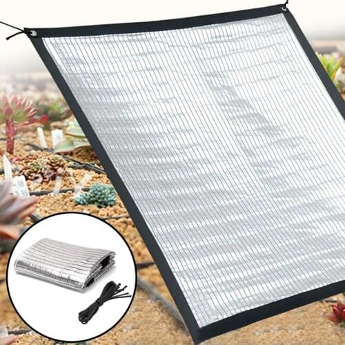 Reflective Aluminum Foil Shading Net Outdoor Garden Sunscreen Shade Cloth Net Plant Greenhouse Cover