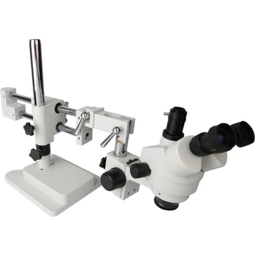 3.5X-90X Double Boom Stand Zoom Simul Focal Trinocular Stereo Microscope 20MP 2K HDMI USB Industrial Camera For Phone PCB Repair