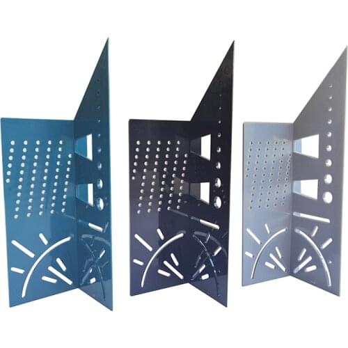 1 Pcs Wood Working Ruler Multifunctional Angle Ruler 3D Mitre Angle Measuring Gauge Square Size Marking Gauging Carpenter Tool