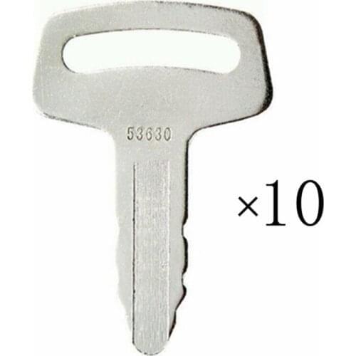 10pc Ignition Key RC101-53630 For Kubota Excavator Construction Equipment
