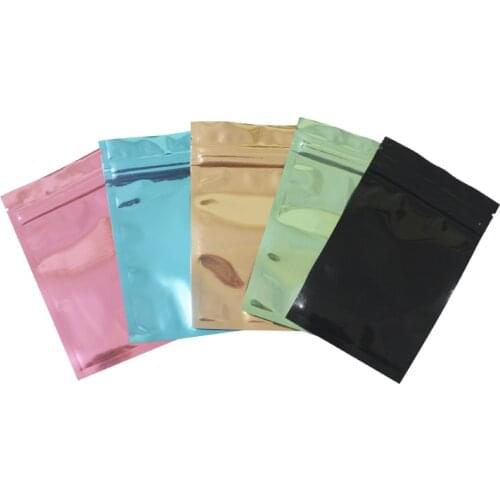 1000PCS Colored Self Seal Plastic Packaging Bags Small Gift Candy Capsule Display Ziplock Packing Pouches