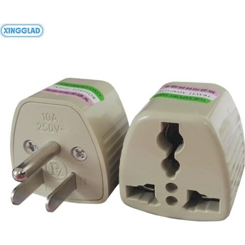 3PCS International EU UK AU To US USA Canada AC Power Travel Adapter Network Filter Plug Universal Adapter Converter 10A 250V