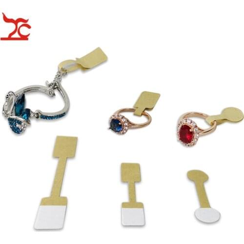 50pcs/100pcs Round Dumbbell Paper Jewelry Tag Retail Self-Sticker Tool Price Label Single Piece Craft Ring Bracelet Jewelry Tag