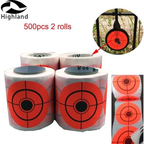 500 Pcs self adhesive 5 or 7.5 Diameter Outdoor Shooting Archery Target Stickers Target Paper