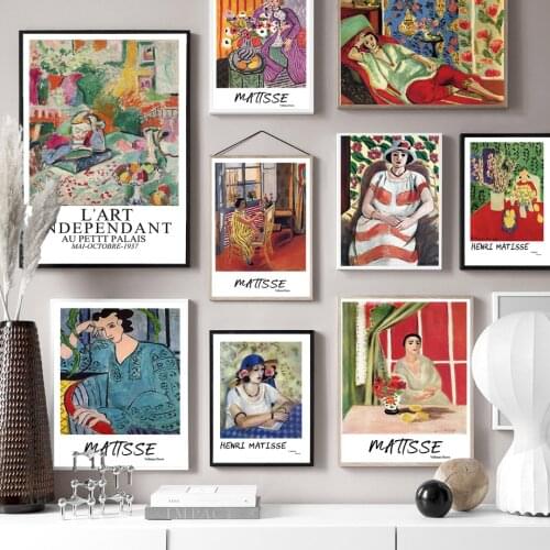 Abstract Woman Figure Matisse Canvas Painting Nordic Posters And Prints Vintage Art Wall Pictures For Living Room Home Decor