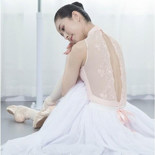 Ballet Leotards for Women Adult Leotard Tank Gymnastic Leotard Ballerina Dancewear Lace Dance Leotard Women Nylon Dance Bodysuit
