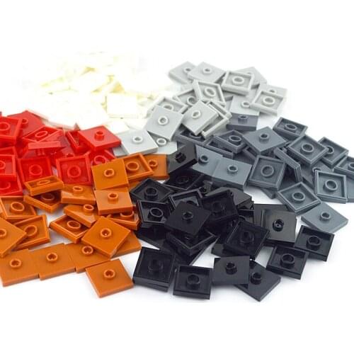 90pcs DIY Building Blocks Convex Seat Bricks 2x2 Dots Educational Plastic Toys for Children Compatible Brands Kids Gifts 87580