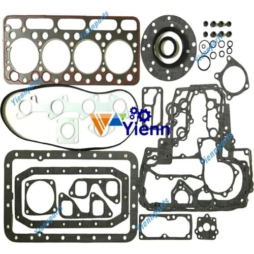 For Kubota V1402 Overhaul Full gasket kit with head gasket Tractor Loader Excavator Diesel Engine Repair Parts