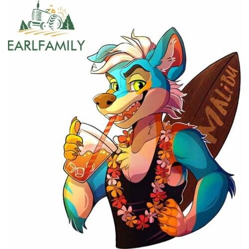 EARLFAMILY 13cm x 10.5cm for Sunny Boi Furry Car Stickers Waterproof Anime Personality Decoration Vinyl Car Wrap VAN SUV Decal